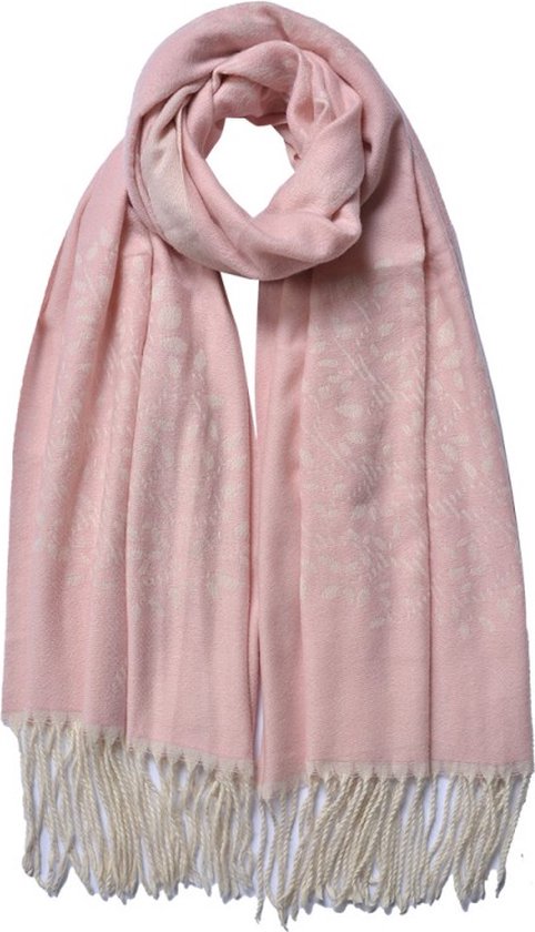 Wintersjaal Dames 68x180 cm Roze Sjaal