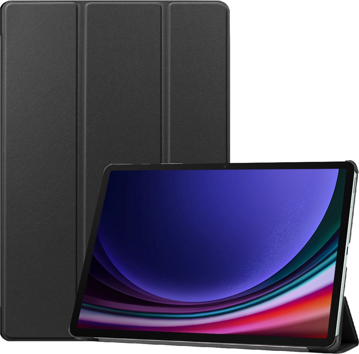 Just in Case Smart Tri-Fold Samsung Galaxy Tab S9/S9 FE/S10 FE/S10 Lite Book Case Zwart