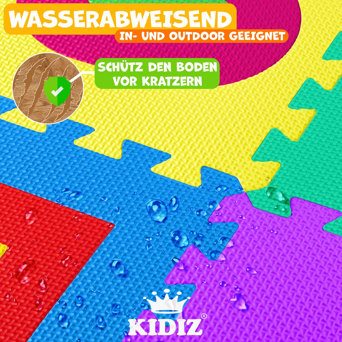Goedkoop KIDIZ® 86-Delige Puzzelmat Speeltapijt Schuimmat Kindertapijt, Puzzel Cijfers en Letters Beschermend online kopen bij de Korenbeurs in Groningen