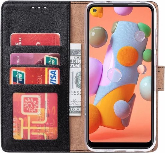 Etui LuxeBass adapté pour Huawei Mate 30 Lite - Bookcase Zwart - Etui portefeuille - Etui bibliothèque - Protège livre - Etui livre - Protège livre