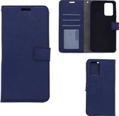 LuxeBass Hoesje geschikt voor Xiaomi Redmi 10 - Boekhoesje met kaartvakken - Blauw gsm hoesje - telefoonhoes - telefoonhoesjes