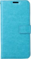 LuxeBass kunstleren book case voor Xiaomi Redmi 12C | turquoise | volledige bescherming | valbescherming 1m | IP55 | pasjeshouder | verstelbaar