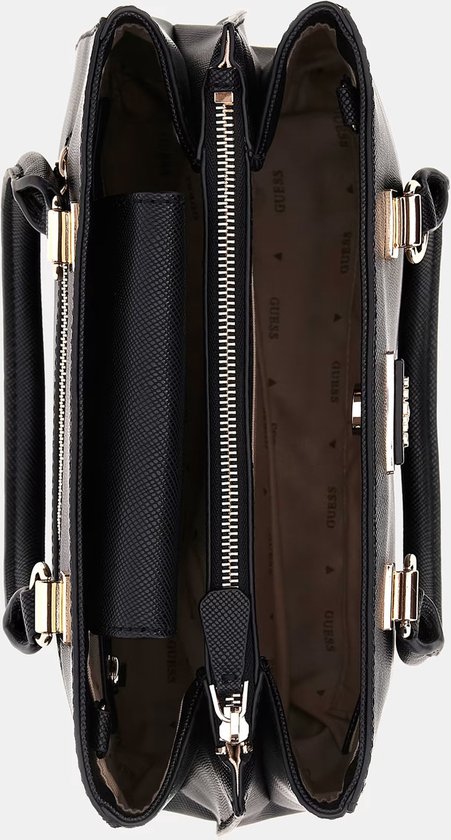 GUESS Eco Brenton Girlfriend Satchel Black [204959] - Sac à épaule