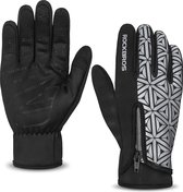 ROCKBROS Handschoenen - Winter Warme Fietshandschoenen - Touchscreen Handschoenen -Antislip Sporthandschoenen voor Fiets Hardlopen Fitness - Unisex