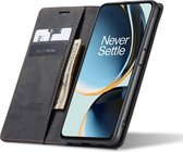 Hoesje geschikt voor OnePlus Nord CE 3 Lite - Book Case Leer Slimline Zwart