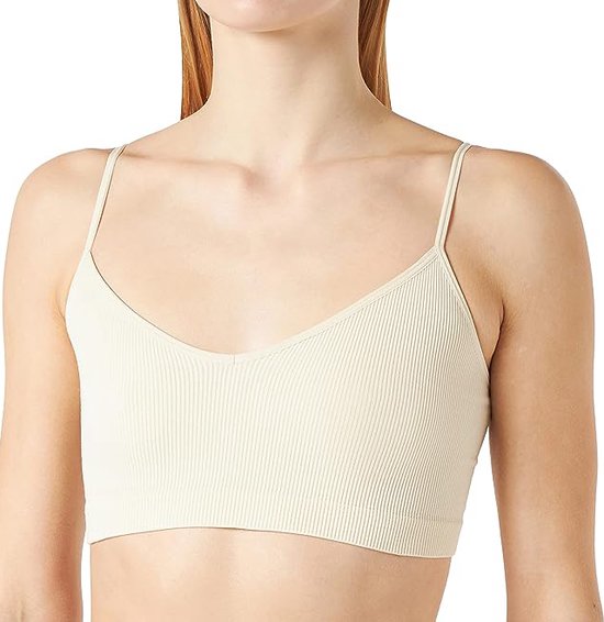 Pieces 2-Pack dames Top - Spaghetti - XS - Creme.