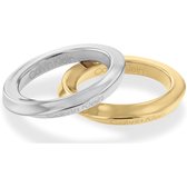 Calvin Klein CJ35000330D Dames Ring - Minimalistische ring - Sieraad - Staal - Zilverkleurig - 3 mm breed
