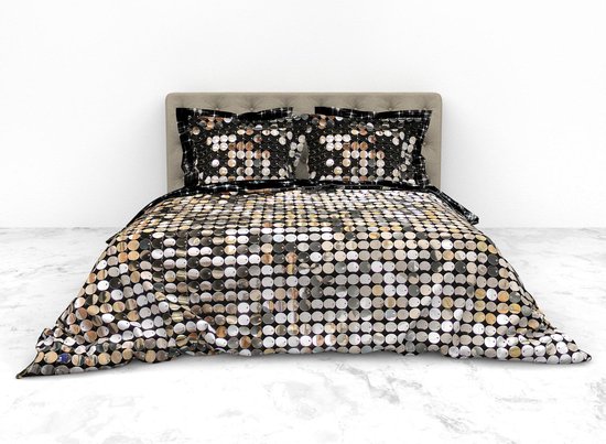 Dreamers Den dekbedovertrek 240x220cm, bedlinnen, percale 100% Egyptisch katoen, geschikt voor mensen met allergieën met 2 kussenslopen 60x70cm