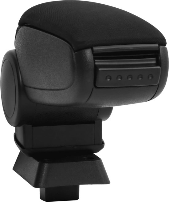 vidaXL Accoudoir 12x33x(24-42) cm ABS Noir - Accoudoir de voiture - Accoudoirs de voiture - Accoudoir de voiture - Console centrale de voiture
