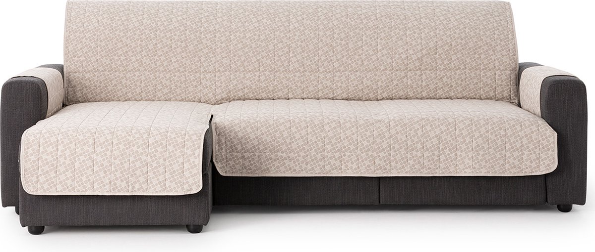 Belmarti® Hoekbank beschermhoes Pure - 240cm breed - Linnen - Hoes voor een chaise longue bank met het relaxgedeelte links - van hoogwaardig katoen