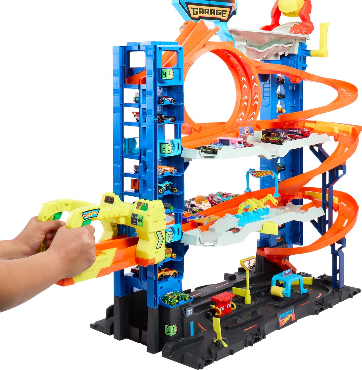 Hot Wheels - City Ultieme Garage Speelset - Met 2 metalen auto's — afbeelding 4