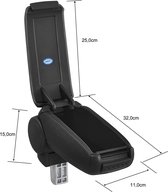 Armsteun - Voor Ford Ka+ generatie 3 - Stof - Zwart