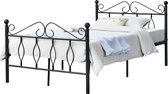 Metalen Bedframe Vitale - Zwart - 120x200 cm - Staal - Snelle montage