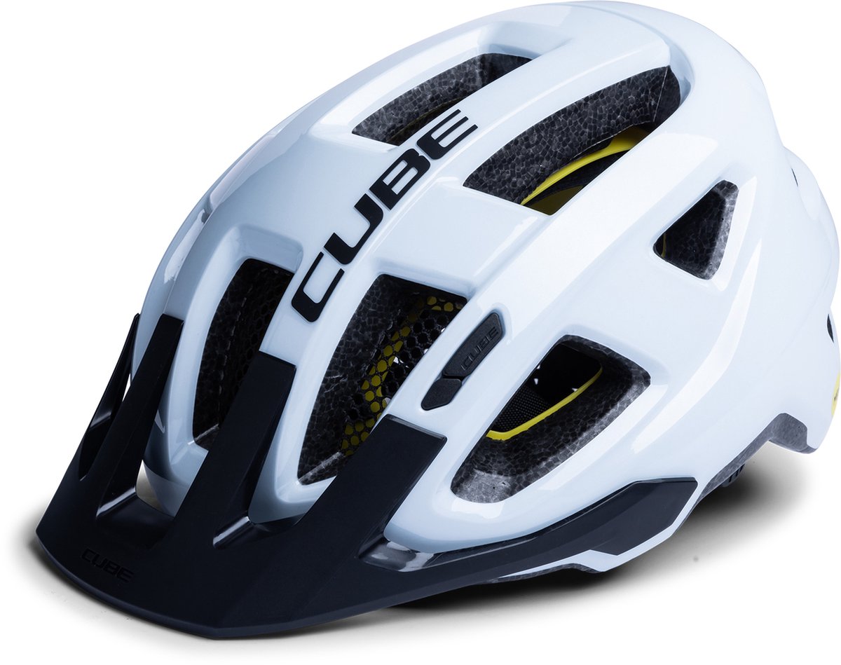 CUBE Fietshelm Fleet - Allround-helm - MIPS - 15 Ventilatiegaten - SNAP 360 fit-systeem - X-Lock-montagesysteem - Verstelbaar - 52-57 cm - M - Wit