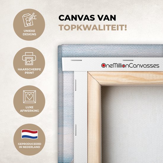 Toile - Peinture - Huile - Bateaux - Water - Mer - 50x50 cm - Intérieur - Peintures sur toile