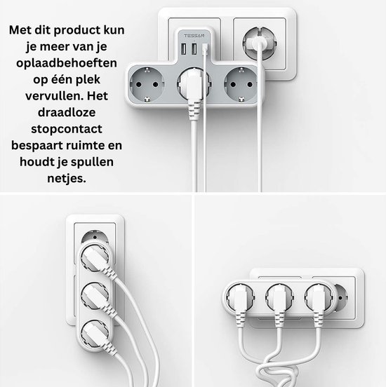 WANDCONTACTDOOS MET USB-A & USB-C AANSLUITING ZWART - Led Verlichting Eindhoven