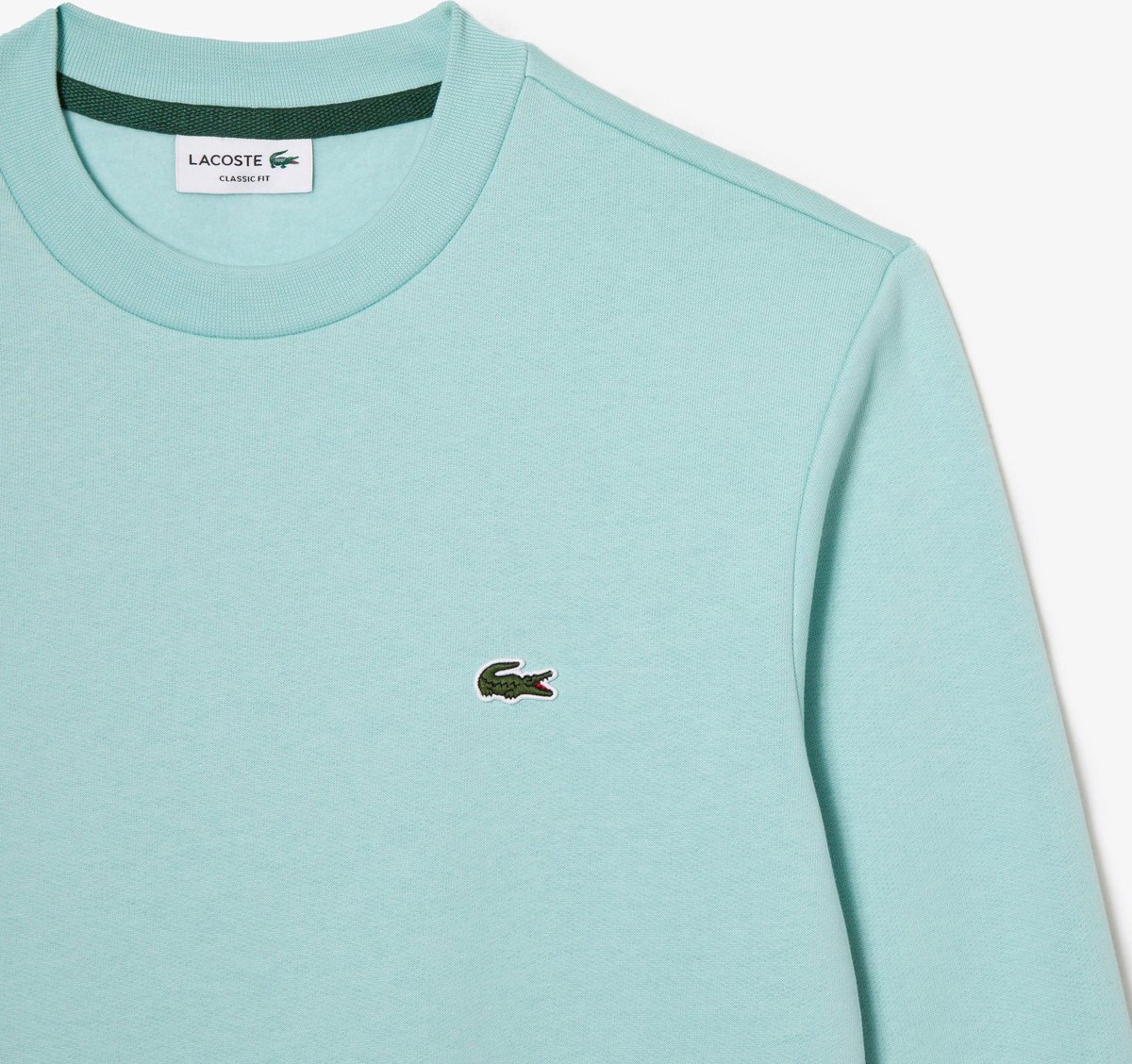 Lacoste - Pull col rond Vert Menthe - Taille S - Coupe regular | bol