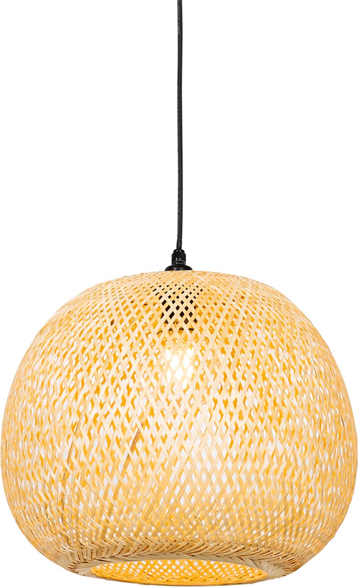 QAZQA rafael - Oosterse Hanglamp voor buiten - 1 lichts - Ø 40 cm - Naturel - Buitenverlichting