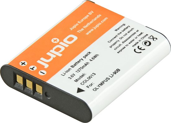 Jupio Li-90B Li-92B camera accu 1270mAh vervangbare batterij voor Olympus camera’s
