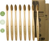 green-goose® Bamboe Tandenborstels | 8 Stuks | Medium | Duurzaam en Voordelig