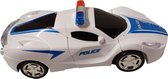 Robotauto - Politie auto - transformer - 2 in 1, wit/rood