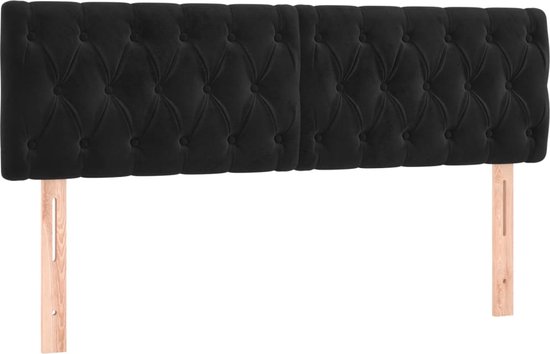 vidaXL-Boxspring-met-matras-fluweel-zwart-160x200-cm