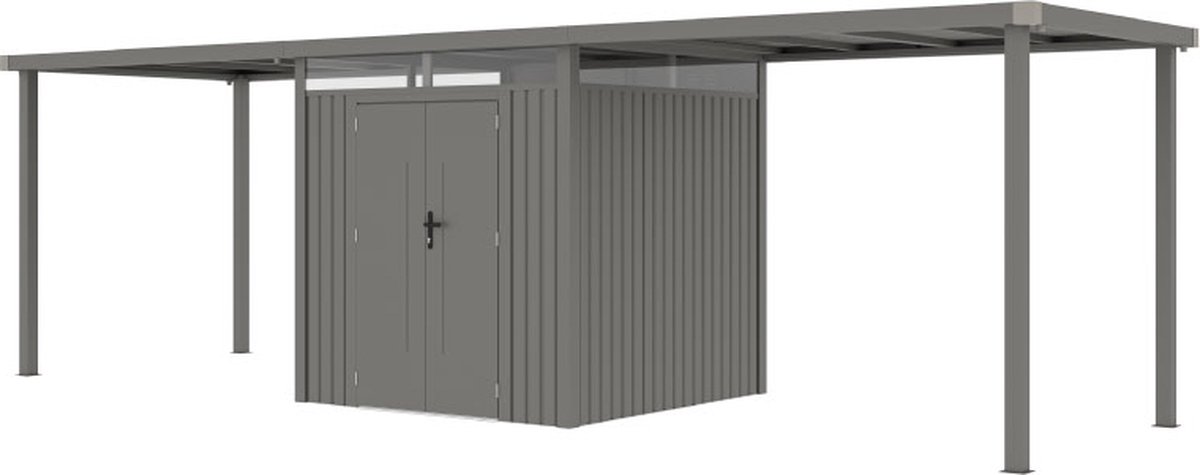 Tuinhuis 2,91m² aanbouwbaar met schuifdeur antraciet