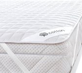 Cotton Touch matrasbeschermer, natuurlijke en ademende matrasbeschermer,80x200 praktische en duurzame matrasbeschermer, hygiënische allround hoes, optimale anti-huisstofmijthoes
