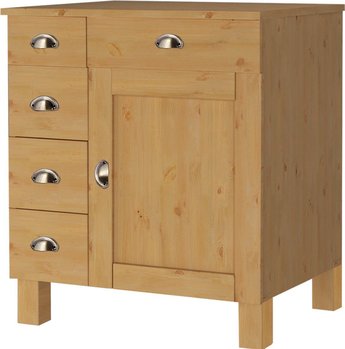 Toscana-Keuken CupBoard 5 lades 1 deur in beits wax