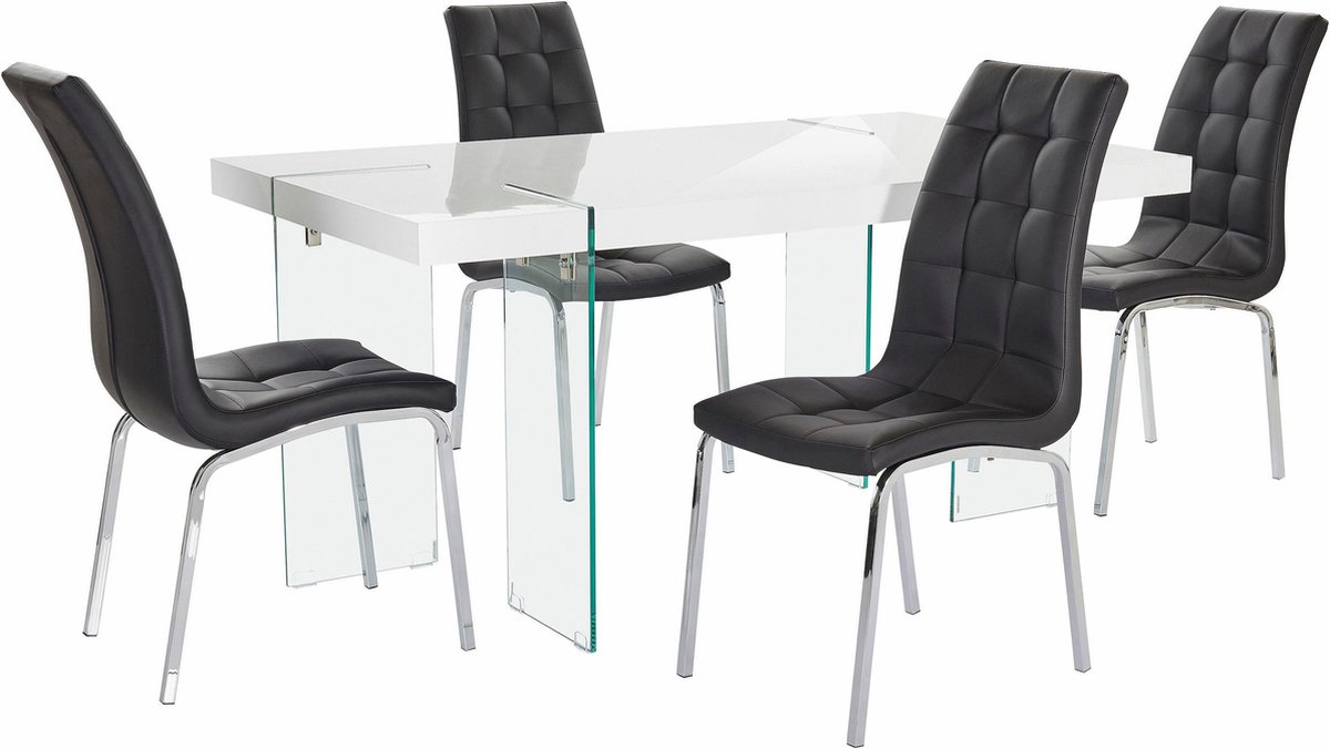 Travis&Lila-Eetset - 160 cm - Zwart