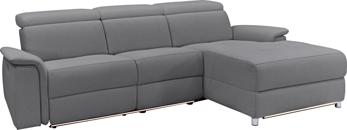Notio Living Pareli-ChaiseLongue - Crème Stof Grijs
