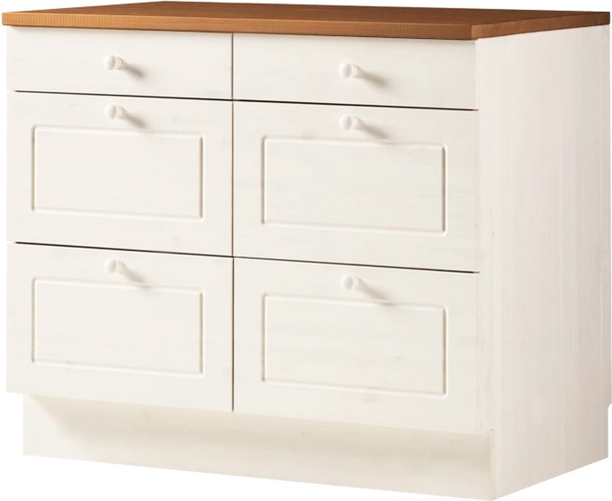Anita-Commode - Wit/Honing