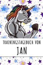 Trainingstagebuch von Jan: Personalisierter Tagesplaner f�r dein Fitness- und Krafttraining im Fitnessstudio oder Zuhause