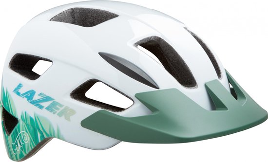 Lazer Kinderhelm Gekko Junior Wit/groen Maat 50-56 Cm | bol.com