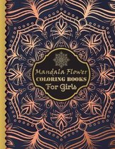 Mandala Flower Coloring Book For Girls: Stress Relieving Mandala Flower with 100 Unique Different Mandala Coloring Books for Adults Relaxation Flowers