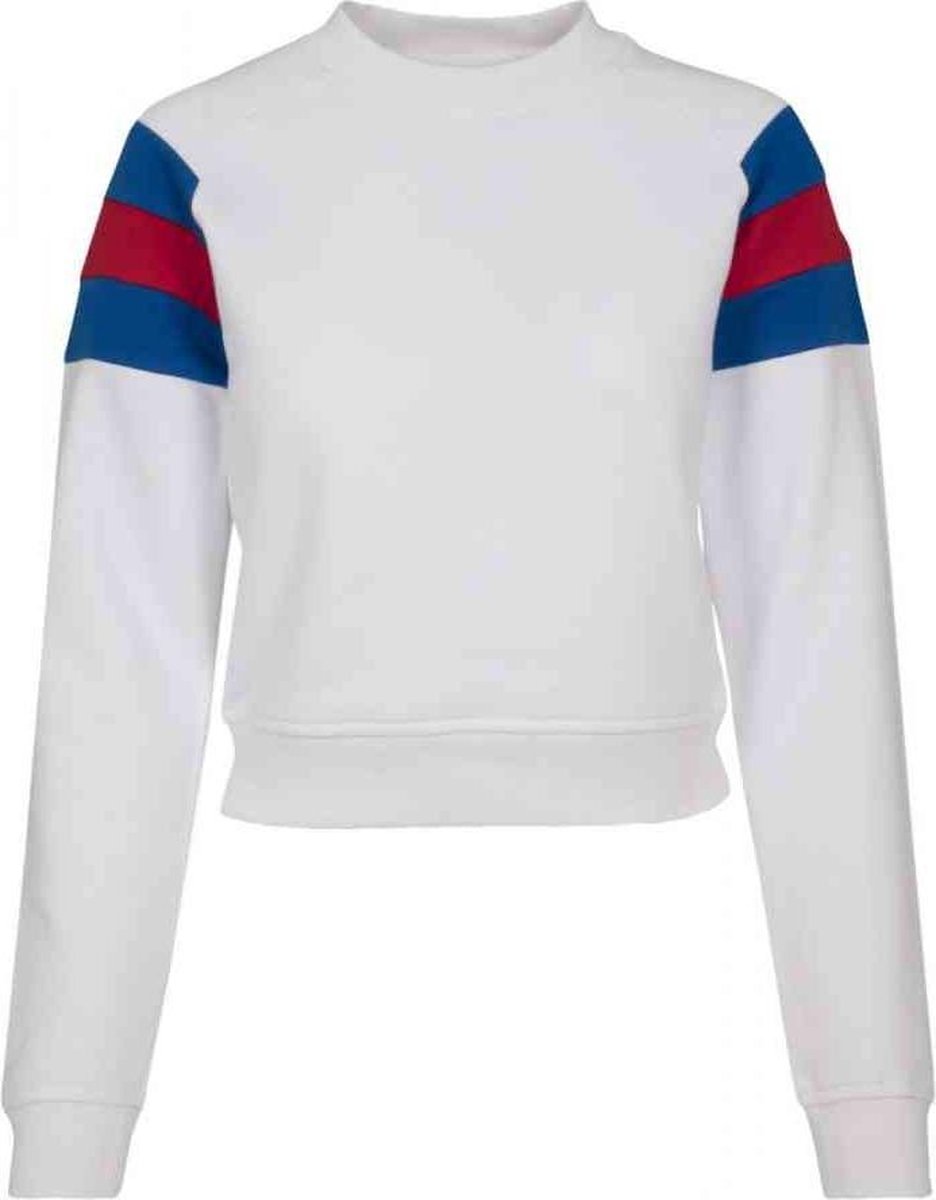 Urban Classics Sleeve Stripe Crew Sweater/trui XL Blauw