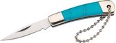 Herbertz Zakmes 9 Cm Rvs/nikkel Zilver/turquoise