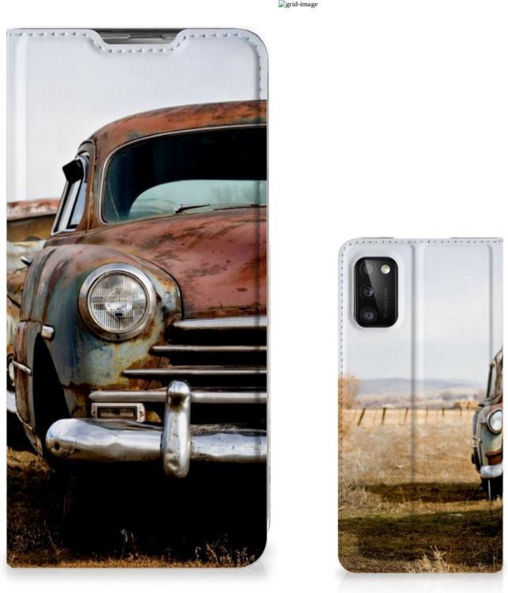 Samsung Galaxy A41 Stand Case Vintage Auto