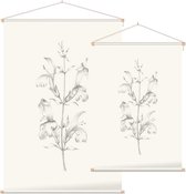 Geen Titel 2 Schets - Foto op Textielposter - 90 x 135 cm