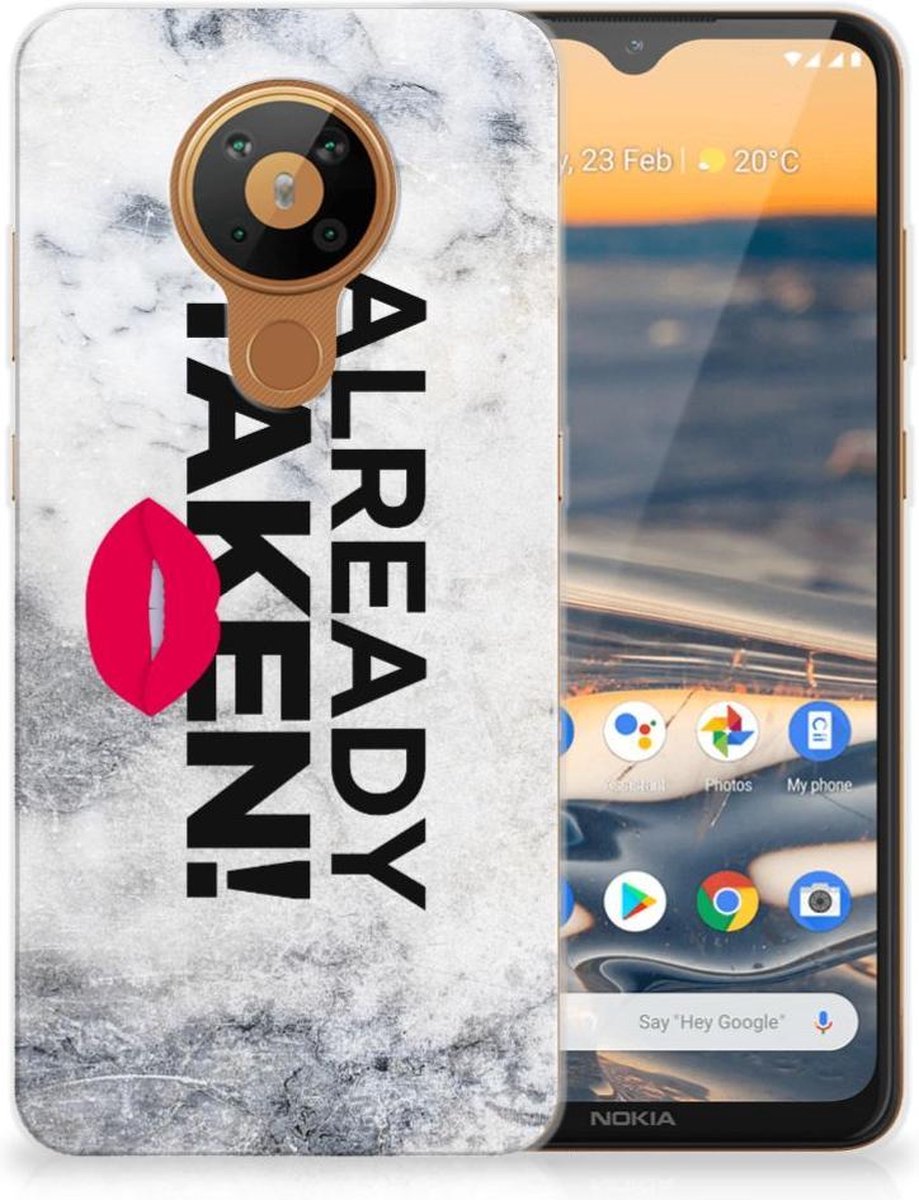 Nokia 5.3 Siliconen hoesje met naam Already Taken White