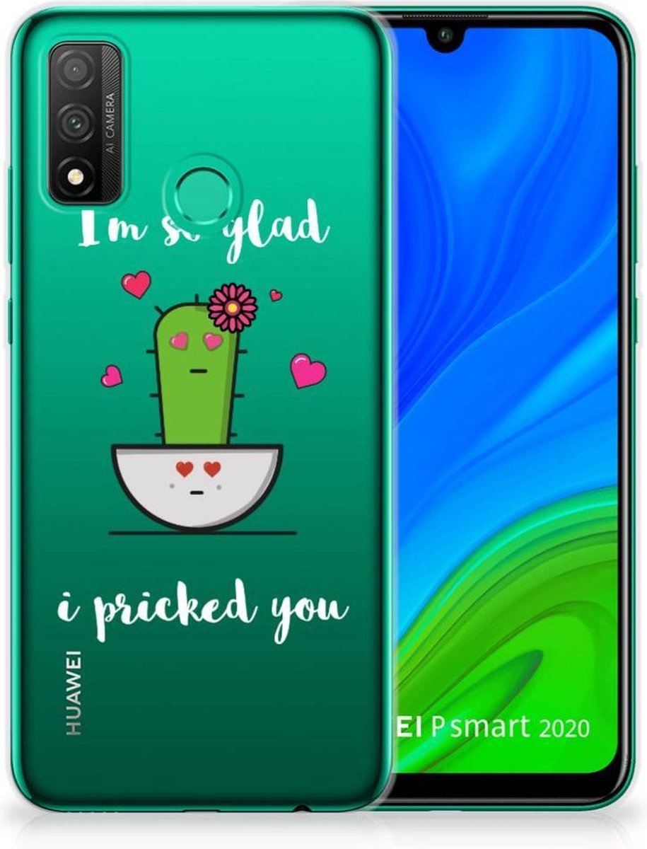 Huawei P Smart 2020 Telefoonhoesje met Naam Cactus Glad