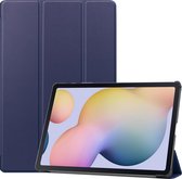 Samsung Galaxy Tab S7 Plus (2020) hoes - Tri-Fold Book Case - Donker Blauw