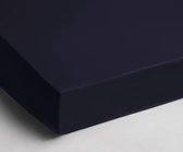 Hoeslaken en Katoen doux bleu marine | 90x200 | Respirant et souple | Ajustement parfait