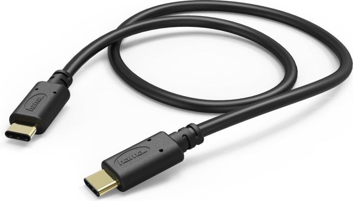 Hama Oplaad-/gegevenskabel USB Type-C - USB Type-C 1,5 M Zwart