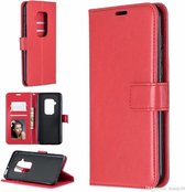 Motorola Moto One zoom hoesje book case rood