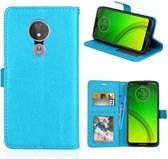 Motorola Moto G7 Power hoesje book case turquoise