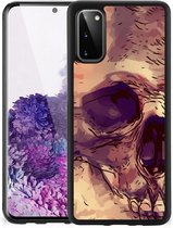 GSM Hoesje Geschikt voor Samsung Galaxy S20 Silicone Back Case met Zwarte rand Skullhead