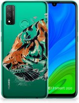 Silicone Case Huawei P Smart 2020 Telefoonhoesje Tiger