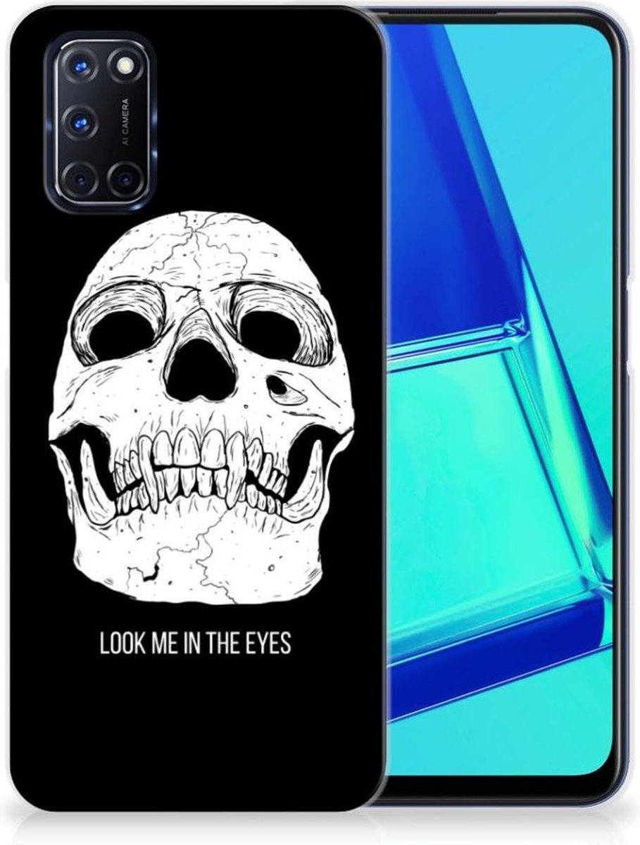 Silicone Back Case OPPO A52 | A72 Skull Eyes op Prijzenvolger.com