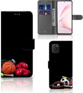GSM Hoesje Geschikt voor Samsung Note 10 Lite Bookcover Ontwerpen Voetbal, Tennis, Boxing… Sports